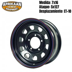 Llanta acero 7x16 5x127 ET +10 JEEP G.CHEROKEE WJ