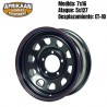 Llanta acero 7x16 5x127 ET +10 JEEP G.CHEROKEE WJ